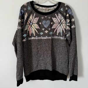 PINK ombre snowflake posh sequin winter Holiday/ cabincore